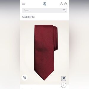 Brooks Brothers Solid Rep Tie, Burgundy, NWT